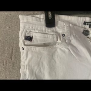 Dear John white stretch skinny chinos